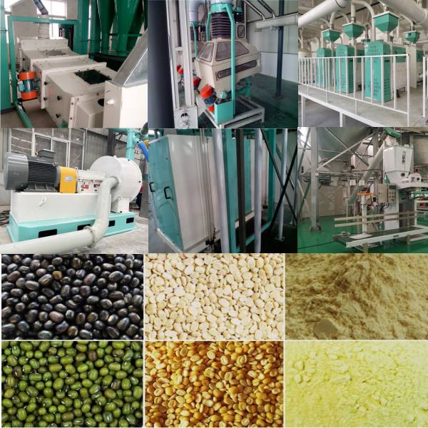 Mung Bean Peeling, Splitting and Grinding Plant